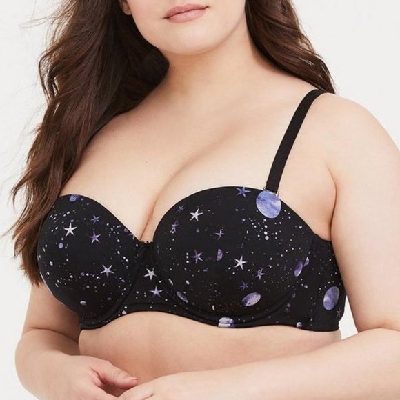 torrid Other - Torrid Strapless Push-Up Smooth Straight Back Bra Galaxy Print Size 42DDD H14363